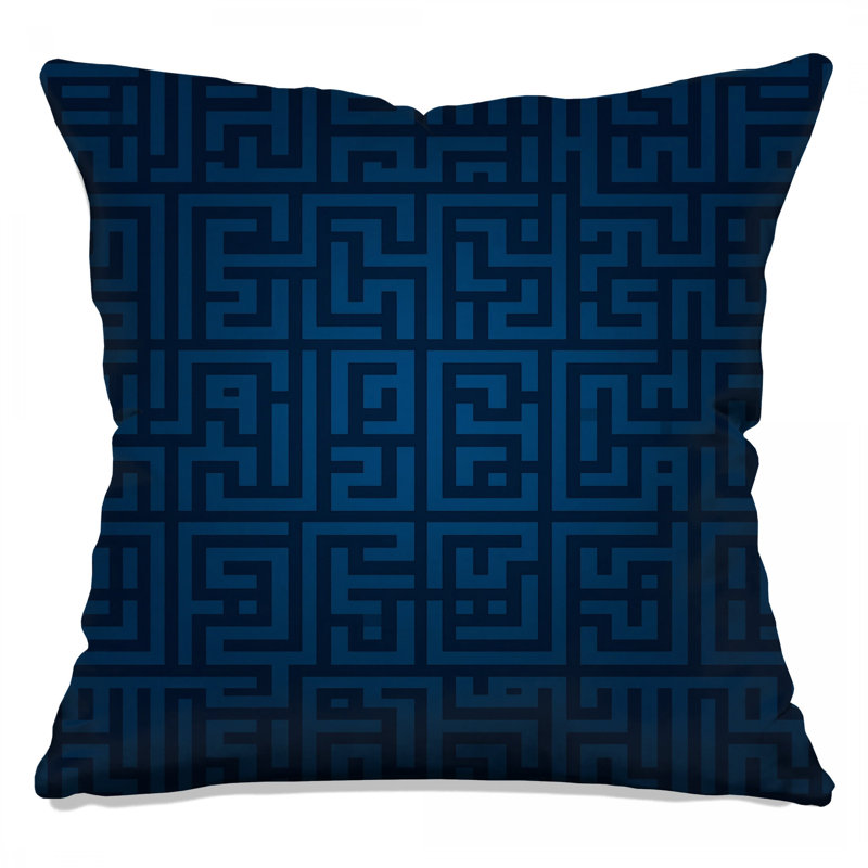 Coussins décoratifs Blue Maze, 18 x 18 inches