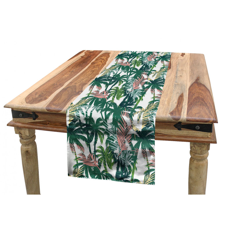 Palm Tree Table Runner, 120" x 16"