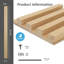 4 panneaux muraux en bois massif à lattes de 103,94 po x 5,7 po pour la décoration intérieure et le plafond (16,45 pieds carrés / caisse)-113988926