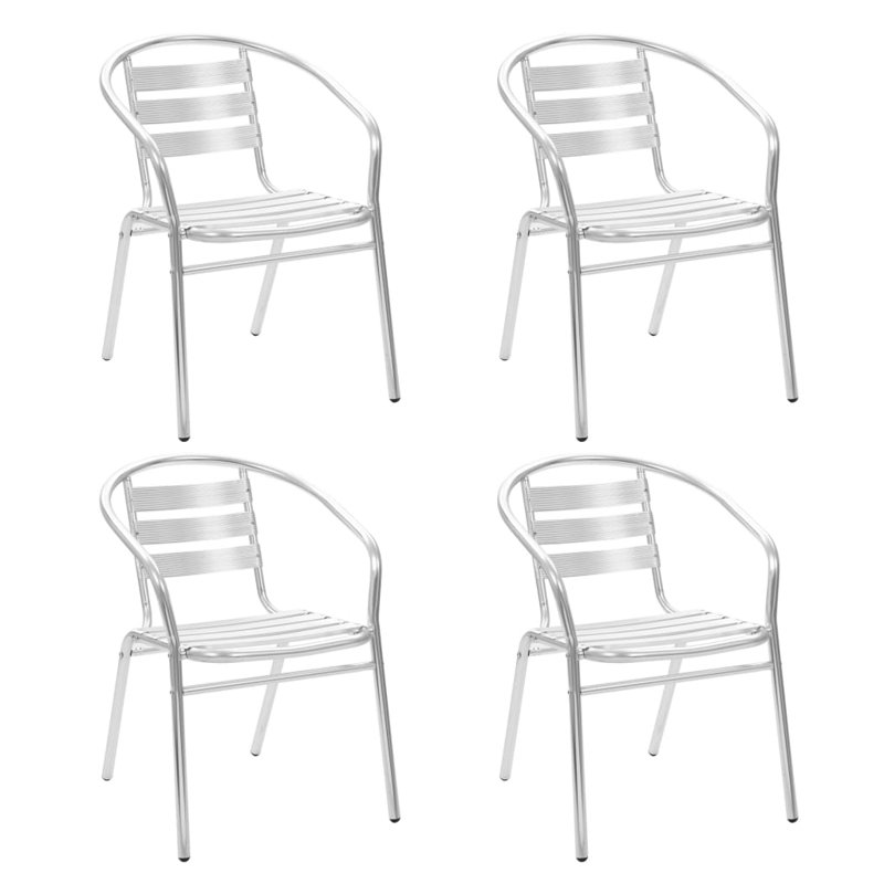 Chaise d'appoint empilable en teck