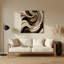 «Biomorphic Abstraction 72», art mural en métal beige-139224305