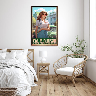 «Woman I M A Nurse - 1 pièce, impression rectangulaire»