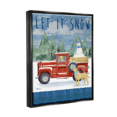 Let It Snow Winter Dogs, estampe numérique par Paul Brent