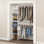 Tour de rangement avec 2 barres de suspension, blanc Fano