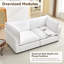 Canapé modulaire en chenille de l 74,8 po Eagan Heffernan -1190565306
