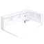 Lit de jour simple en bois blanc avec rangement de rechange et prises pour compartiments, finition-1475752272