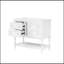 Meuble-lavabo autoportant de 36 pouces avec lavabo sous-comptoir en céramique, 4 tiroirs et structure en bois massif noir-757702353