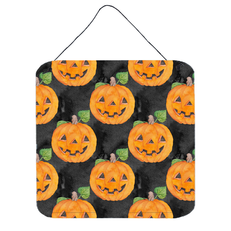 Décoration aquarelle Halloween Jack-O-Lantern