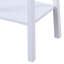 Table de bout blanche avec tablette inférieure-406949819