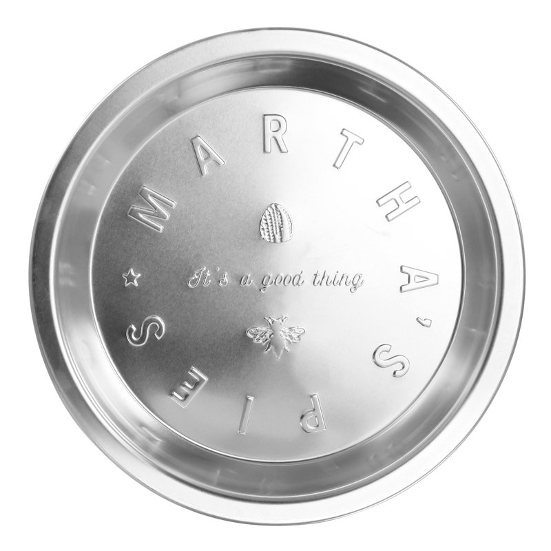 Assiette à tarte ronde en aluminium 9 pouces Martha Stewart Silverstone
