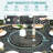  10-Piece Outdoor High Patio Dining Set, Free-Rust Cast Aluminum Patio Bar Table And Chairs Set, Includes 8 Swivel Bar Stools & 61" Bar Height Dining Table W/ 24" Lazy Susan, Umbrella Hole-54848694