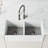 Edison 19" H 1-handle Pull-Down 2-Function Sprayer Touchless Kitchen Faucet-68838177