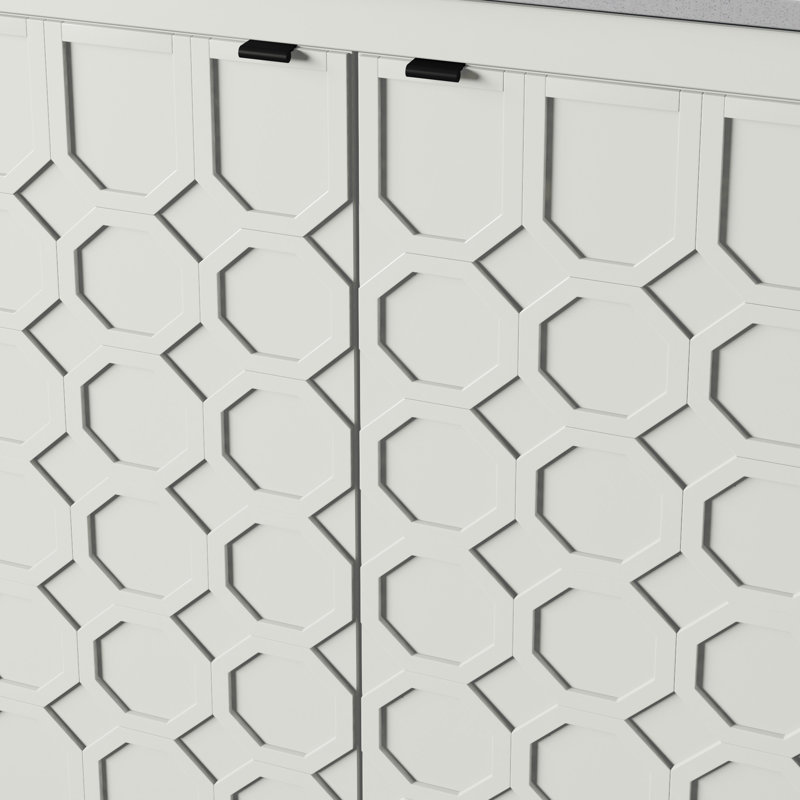 Ensemble de meuble-lavabo double 59,5 "Barkley, Blanc