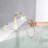 Single-handle Freestanding Tub Faucet Deck Mount Waterfall Faucet With Hand Shower Stainless Steel-112863573