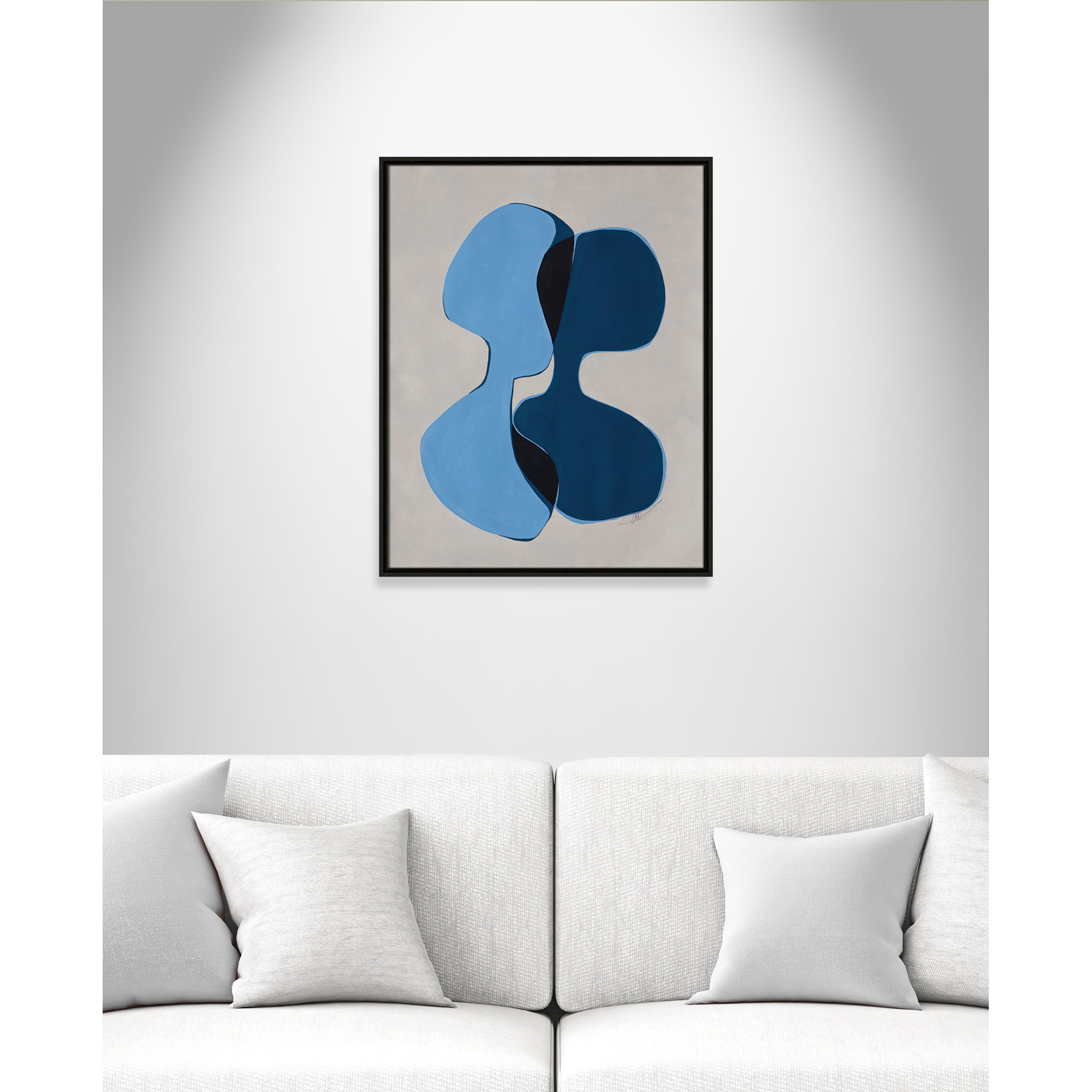 In Unity I by Filippo Ioco For Casa Fine Arts, 29.5" H x 23.5" W x 2" D, Espresso Framed