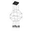 Luminaire suspendu géométrique 4 lumières Expression