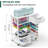 Craft Organizers And Storage With Drawers, Hooks And Height Adjustable Shelf, Rolling Storage Cart And Workstation For Accessories