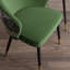 Ensemble de 1 chaise de salle à manger, chaise de cuisine rembourrée, siège confortable, revêtu de velours avec coutures, style Mid-Century moderne, facile à assembler, salon-2089035813-2086760651