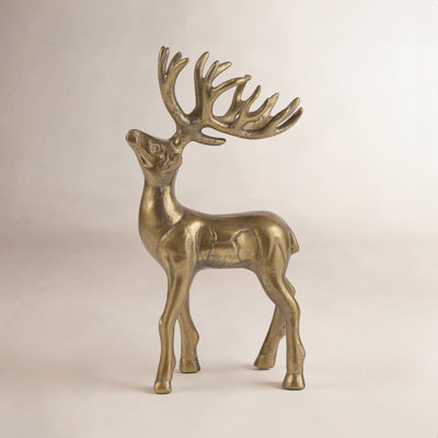 Winter Sleigh Deer 8"x 5"x 14"