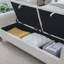 Banc de rangement rembourré moderne avec double couvercle-17610544
