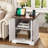 End Table With Storage And Built-in Outlets-570331985