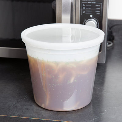 Colombe 168oz Extra Strong Quality Heavyweight Deli Container with Lids