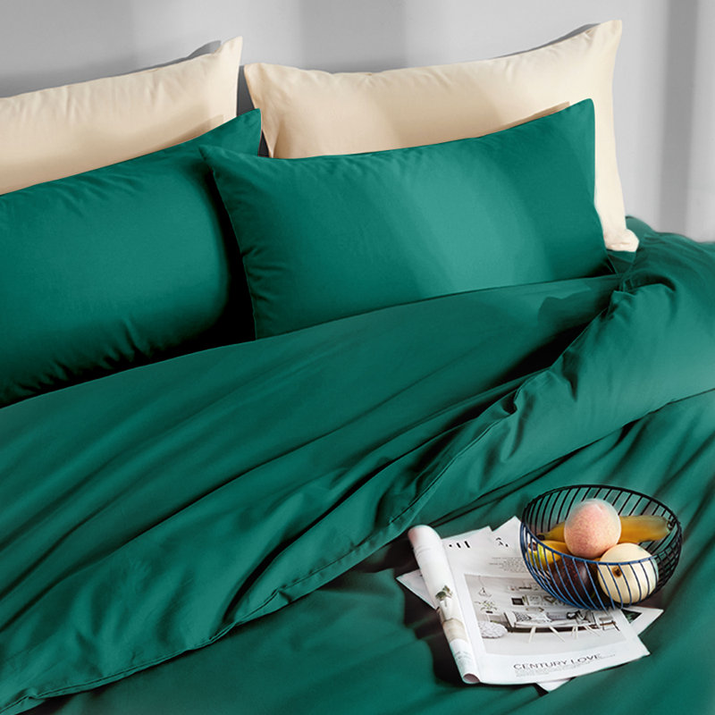 Taies d'oreiller en microfibre brossée avec fermeture à enveloppe, housses de coussin confortables toutes saisons, paquet de 2