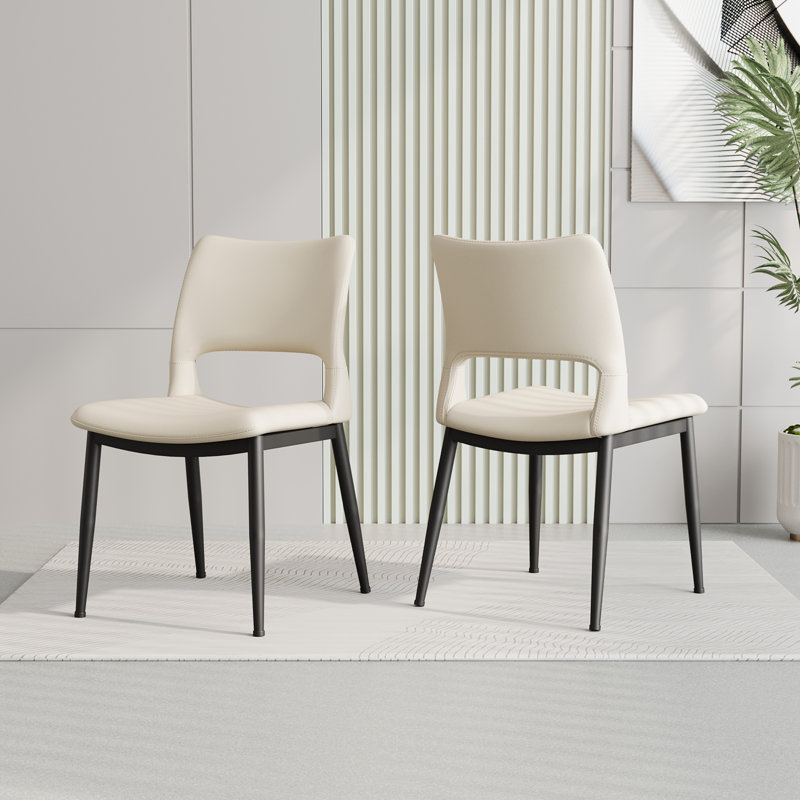 Chaises de salle à manger modernes et minimalistes, Blanc