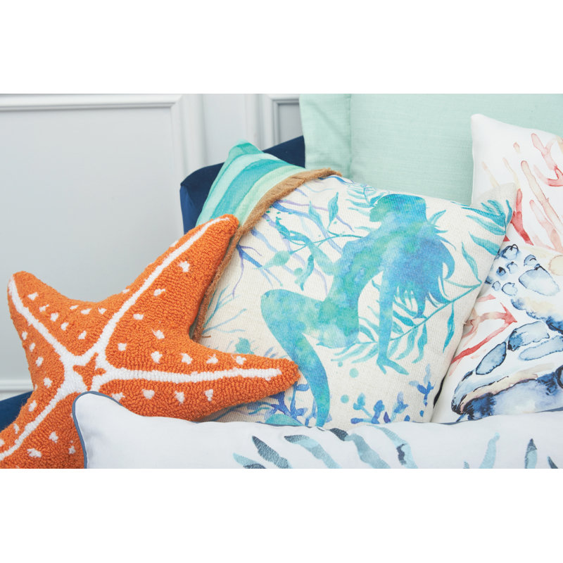 Gerlind Mermaid 2 Embroidered Throw Pillow