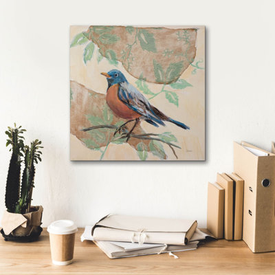 Winston Porter 'Songbird Robin' by Sue Schlabach Canvas Wall Art, 18" x 18"