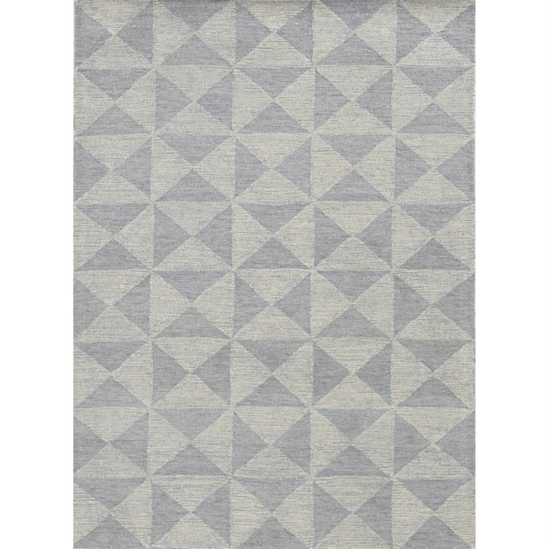 Tapis ivoire en laine touffeté à la main Padgett, Tapis de couloir 2 pi 3 po x 8 pi