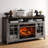55" Farmhouse Fireplace TV Stand for TVs up to 60", Media Entertainment Center-440309338