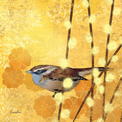Wren sur jaune I