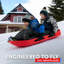 Traîneau à neige de qualité supérieure à double paroi Gosports pour 2 personnes - bleu-66093075