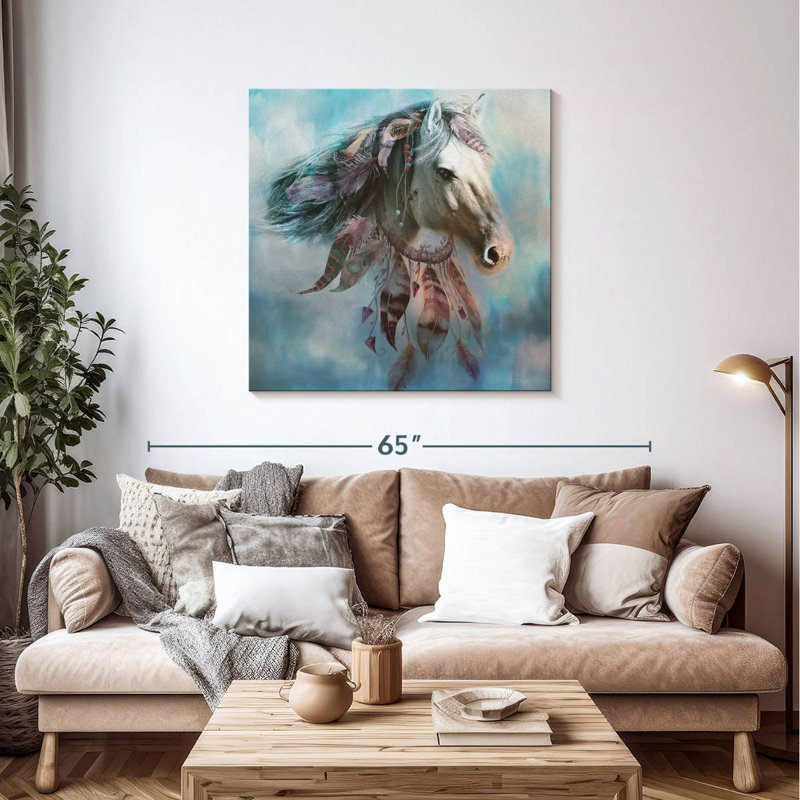 Brampt Native Dream Horse, 39" H x 39" W