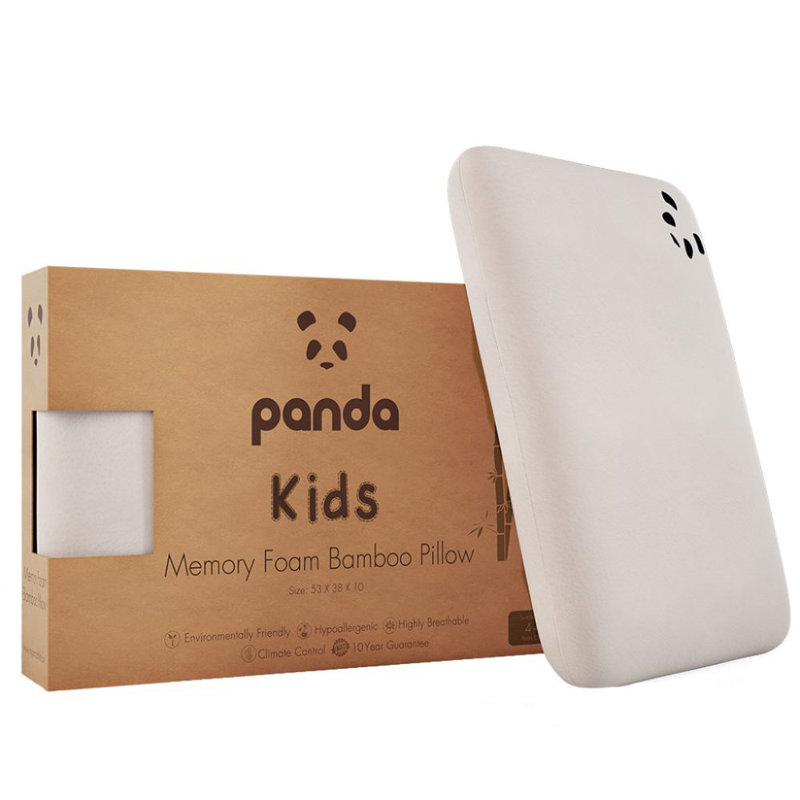 Panda Kids - Memory Foam  Pillow (4+ years) - Hypoallergenic and Supportive