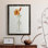 «California Poppy Vase I», toile encadrée de qualité supérieure - prête à être accrochée