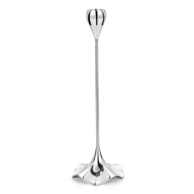 11'' Stainless Steel Candle Holder Set of 3, Modern Candle Stand Home Decor