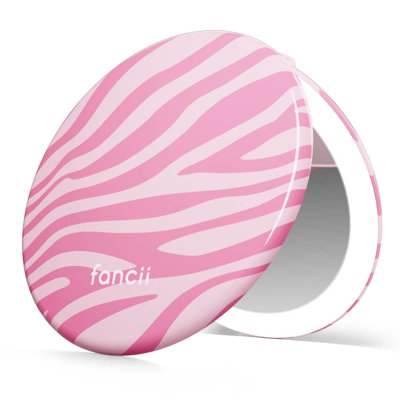 Miroir de maquillage compact à lumière Taylor Taylor, 5 pouces de large, rechargeable, grossissant 10x / 1x et 3 réglages de lumière 