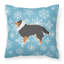 Coussin intérieur/extérieur en flocons d’hiver-32011192