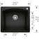 Diamond 25" L x 22" W Granite Composite Drop-In/Undermount Kitchen Sink with Basket Strainer