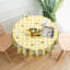 Nappe lavable en polyester de style campagnard avec motif tournesol et guingan