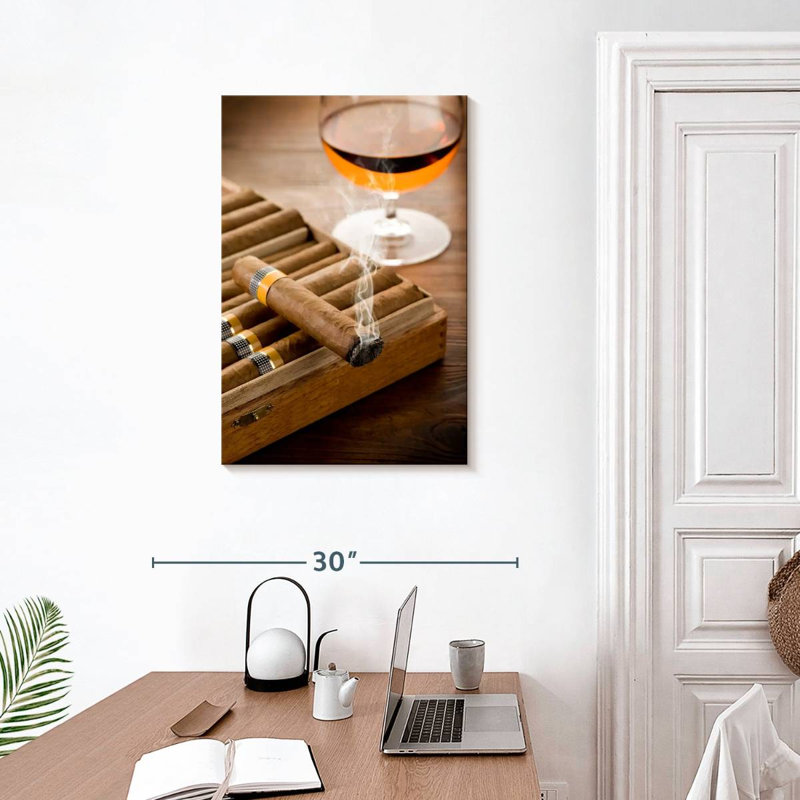 Senne Cigar And Whiskey, 30" H x 20" W