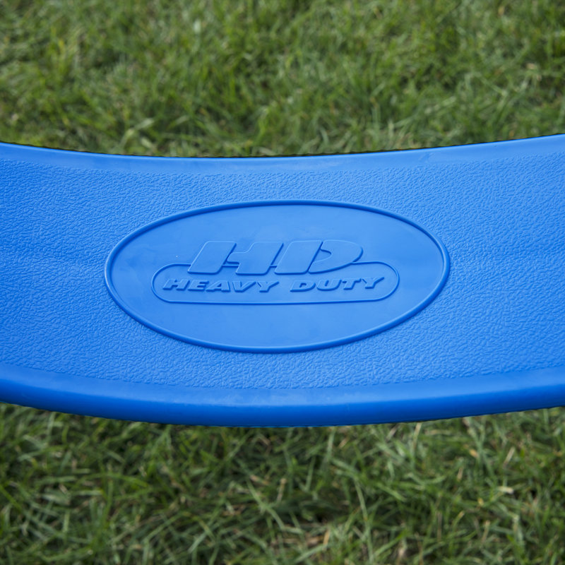 Plastic Belt Swings with Chains and Stand-up Swing Combo, Blue