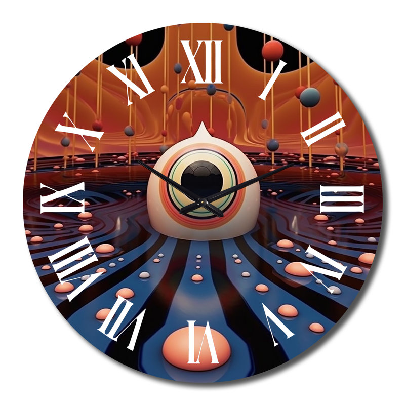 Daigon - Horloge murale paysage abstrait, Grand