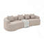 Canapé modulaire modulaire en tissu de laine d'agneau-1393384996