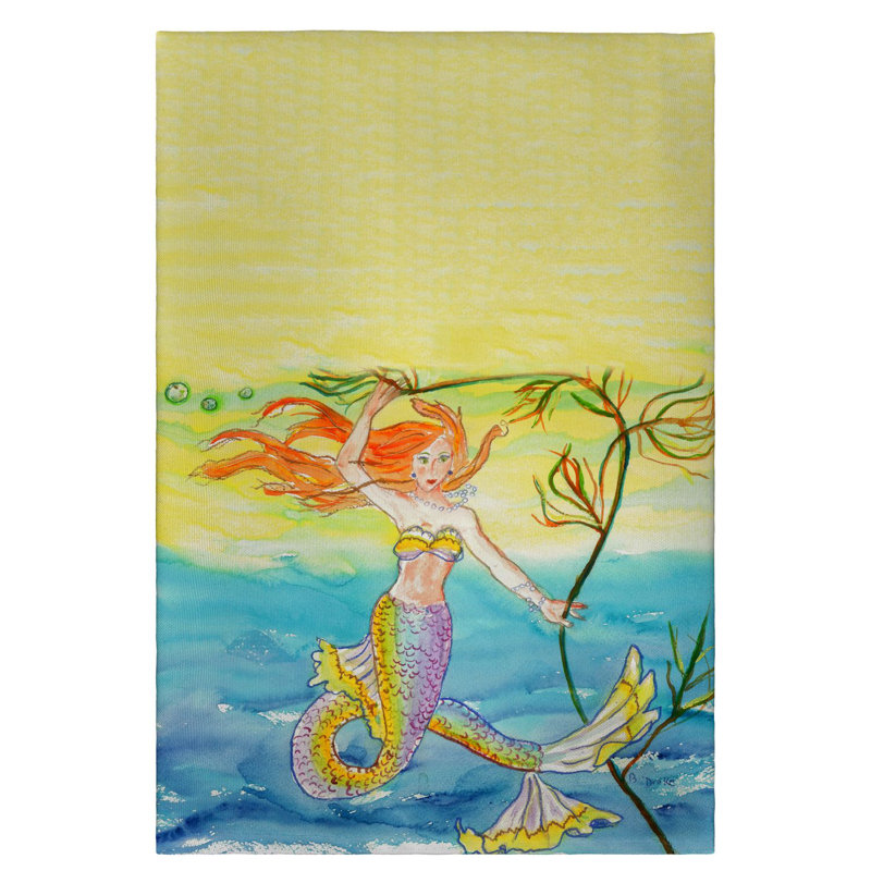 Serviette d'invité en polyester Snowden Mermaid