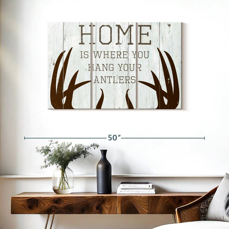 Kema Hang Your Antlers Wall Sign, 24" H x 38" W