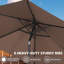 Parasols d'extérieur 9 pi avec inclinaison et manivelle-591123716