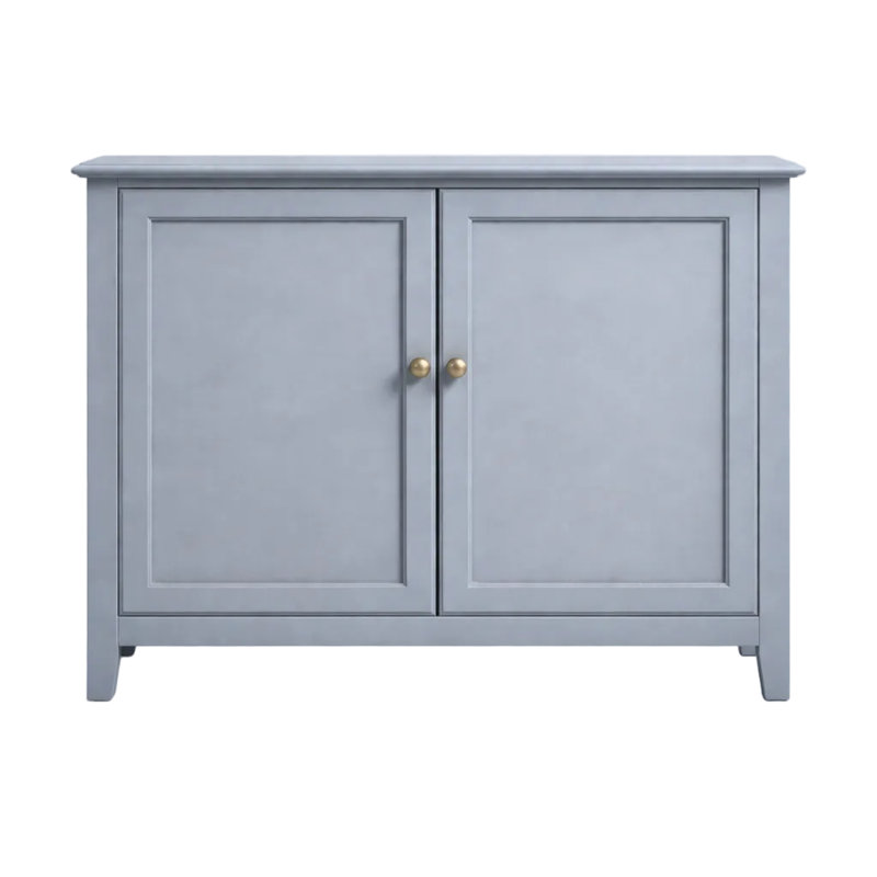 Armoire d'appoint 2 portes Ajalae, Bleu Aléoutien